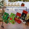 Grinch Christmas Stocking: Green Furry Monster Candy Bag & Tree Ornament
