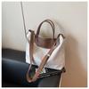 Large capacity bag New women's bag Fashion commuter shoulder bag Canvas trendy versatile large tote bag