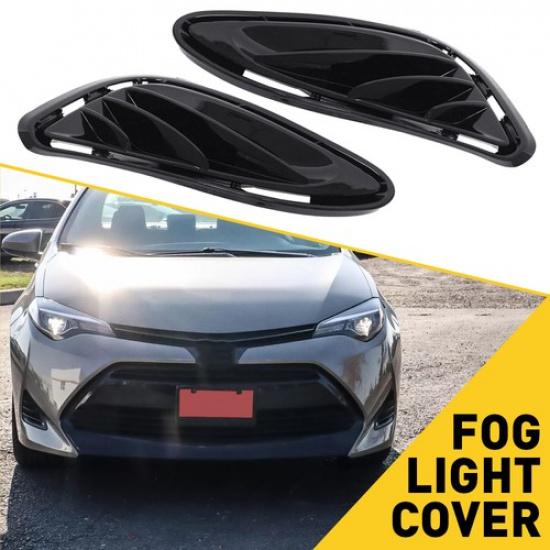 Front Bumper ert Fog Light Cover Left+Right Fit For 2017- Toyota Corolla