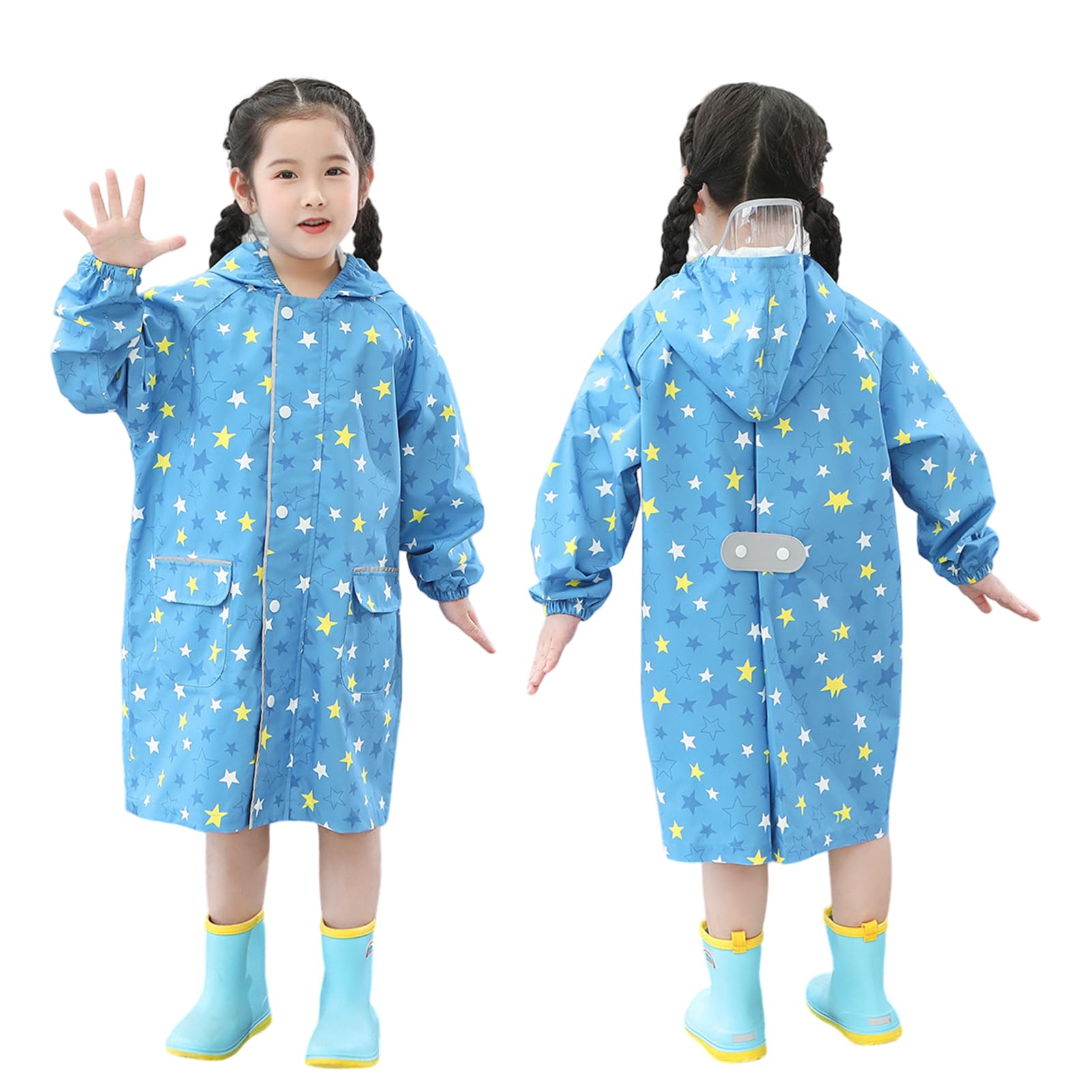 

Дождевик для дождя Капюшон Совместимый со школой Можно снять во время ношения Для детского сада и дождя Дождливый сезон Для эластичного Подходит для