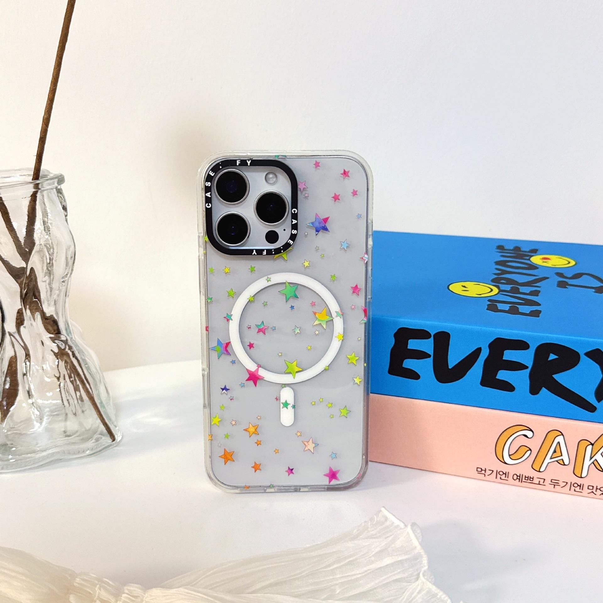 

C Shell Two-in-one Magnetic Summer Floral for IPhone14 for Apple 15 Mobile Phone Case 13proma Personalized Creativity For iPhone 11