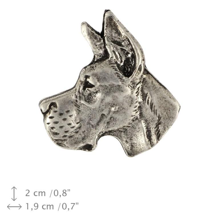 Deutsche Dogge I - Hunde-Brosche in einer Geschenkbox, eleganter Anstecker, Reversnadel für Jacke der Marke Art-Dog