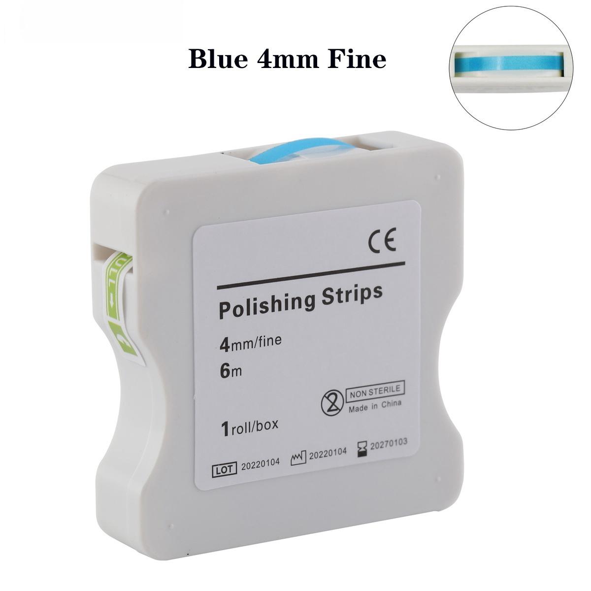

1 рулон/коробка стоматологическая полировальная полоска 4 мм*6 м межзубная смола шлифовальная поверхность отбеливающая шлифовальный стоматологический материал 4mm Medium розовый