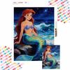 The Little Mermaid Ariel Diamond Painted Mosaic Art Painting Kit Handmade DIY Gift Home Decor