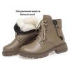 Fashion AIYUQI Women Ankle Boots Genuine Leather 2025 New Wool Warm Women Winter Boots Fashion British Sstyle Women Snow Boots