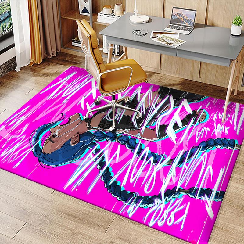 Jinx Printed Absorbent Washable Carpet, Non-Slip Bathroom Mats, Kitchen Rugs, Yoga Mat,Living Room Entrance, Camping Picnic Rugs
