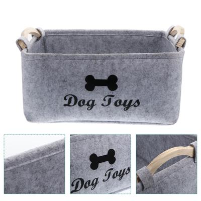 Cesta Juguetes Perro Caja Almacenamiento Mascotas Contenedor Organizador Juguetes Fieltro Gato Accesorio Contenedores Cestas Accesorios Contenedores Organizando