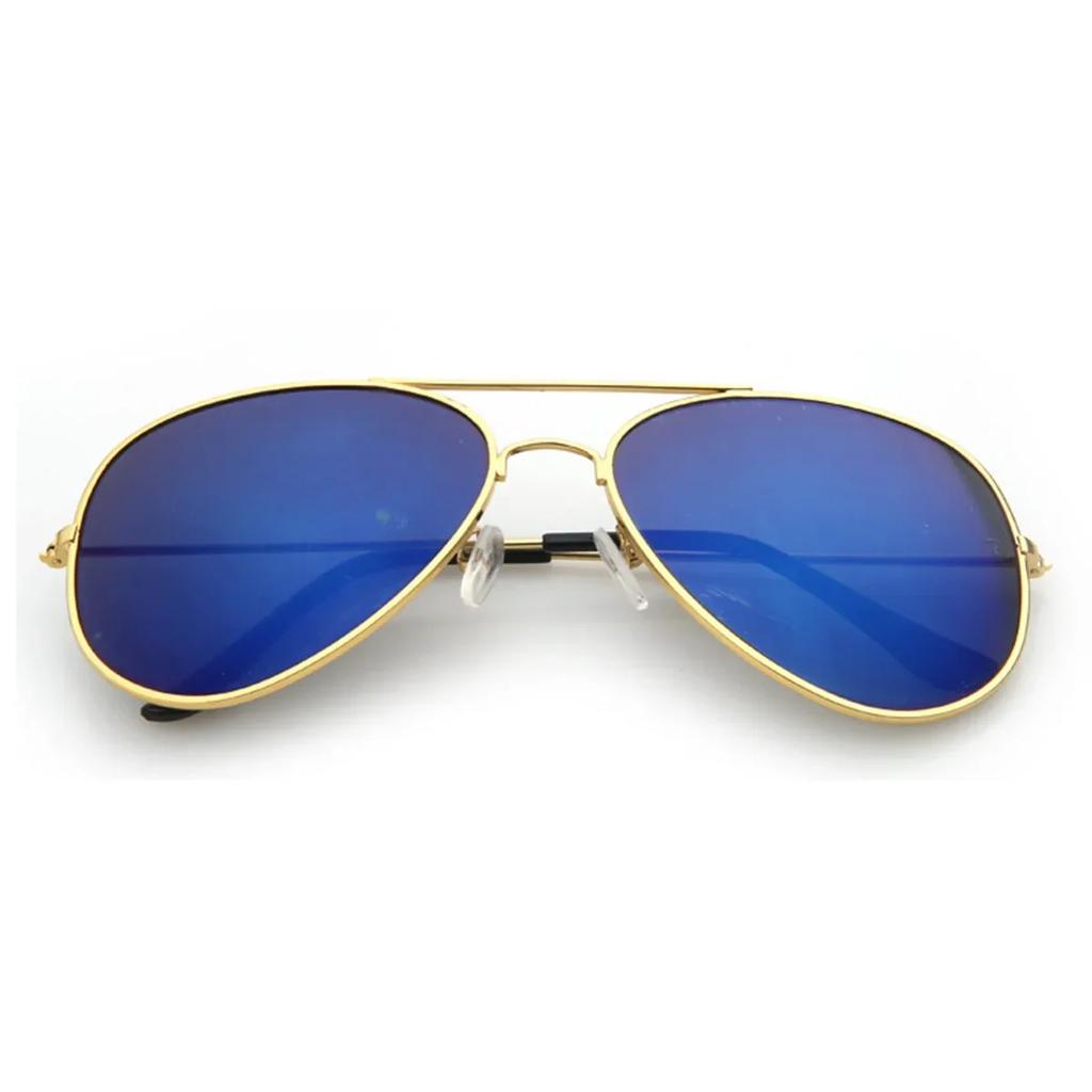 FOENIXSONG Mode Solglasögon för Kvinnor Män Vintage Pilot Gradient Spegelglas Retro Solglasögon Glasögon B06