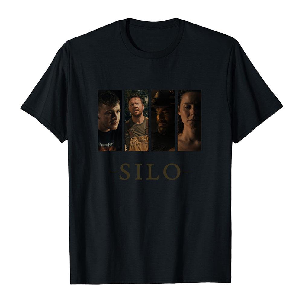Camiseta de la Serie de Televisión de Ciencia Ficción SILO Algodón Verano Manga Corta Camisetas Unisex Streetwear Cuello Redondo Moda Casual Camisetas para Hombre Tops