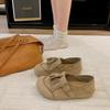 Retro Tassel Women's Spring and Autumn New Versatile Flat-soled Doudou Shoes Casual One-pedal Single Shoes