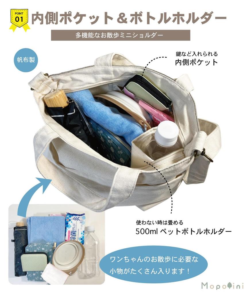 Walking Walking Walking Dog Canvas Tote Canvas Canvas Tote Dog Outdoor Manners Bag [Mopolini] Bag, Bag, Tote, Canvas, Bag, Tote, Bag, Print, Pattern,