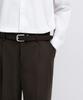 Musinsa Standard Real Wide Hidden Banding Slacks [Dark Brown]