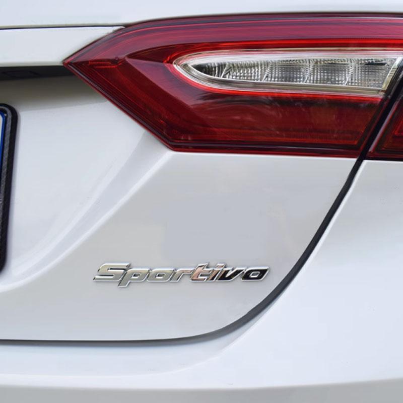 3D Car Styling SPORTIVO für CAMRY Auto Haube Kotflügel Kofferraum Heckhaube Namensschild Aufkleber Emblem Abzeichen Sticker