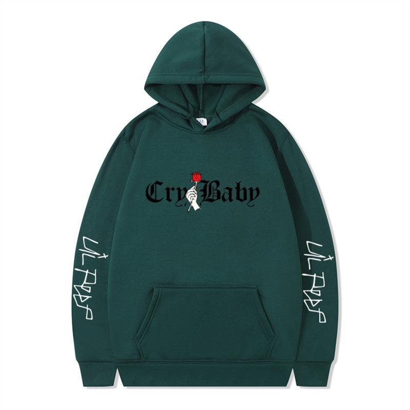 New product, American rap singer lil peep shirt men's and women's fleece hooded sweater