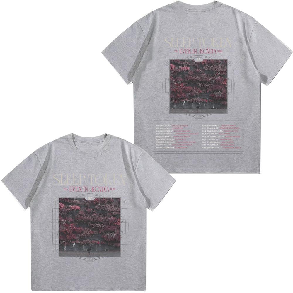 Sleep Token Even In Rcadia Tour T-shirt Metal Band Cotton Tee Unisex Men's Women Fans Essential Short Sleeve Top Fashion Tshirts