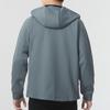 Nike Solid Color Casual Raglan Sleeve Hooded Long Sleeve Jacket Men Jackets Blue Gray FN3057-084