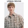 UR Women's Retro Plaid Short Sleeve Button-Up Shirt