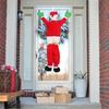 Christmas Hanging Santa Suit From On The Gutter Roof Outdoor Decoration Big 170CM 5.57FT