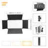 U800 600 LED Video Panel Light Kit Camera Light Studio Photography Lamp Dimmable 3200-5600K for Gaming Stream Conference Makeup