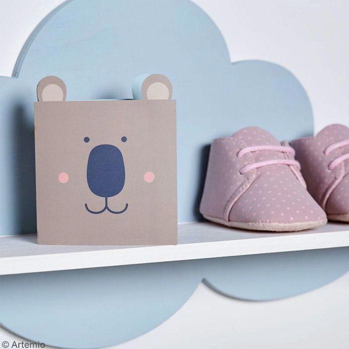 Étagère Nuage en Bois à customiser 39 cm - Meuble Rangement - Étagère en bois