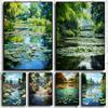 Decoration Home Decorations Canvas Printing 1pcs Decoration Pictures Room Wall Art Canvas Painting Beautiful Scenery Pond Decor