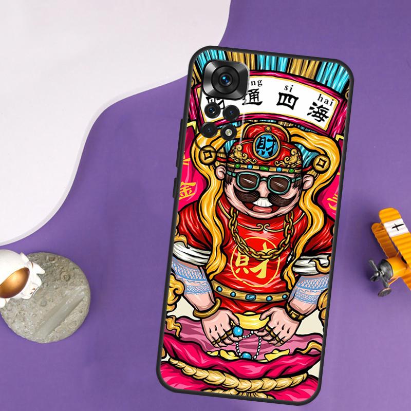 Cat Dragon Rabbit Chinese Style Case For Xiaomi Redmi Note 13 Pro 14 12 9 10 11 Pro 10S 11S 12S Redmi 14C 13C 10C 12C Cover