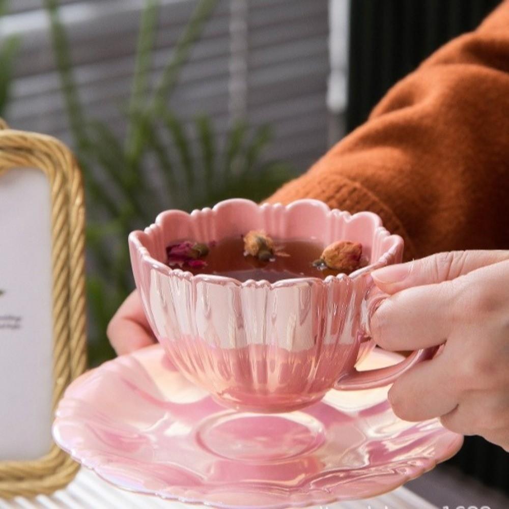 Gradient Drinking Mugs Ceramic Juice Cup Decorative Coffee Cup Office