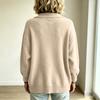 Dames gebreide vest trui met knopen aan de voorkant en reverskraag, Kleur Casual Herfst Winter