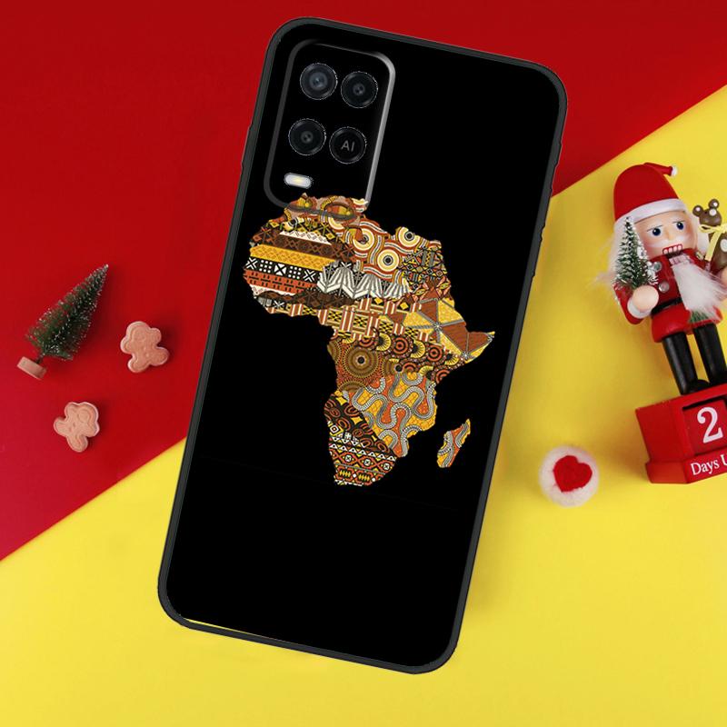 Africa Map Geography Case For Oppo A78 A98 A18 A38 A58 A5 A6 Pro A54 A74 A94 A17 A57 A80 A60 A40 A96 A76 A16 A15