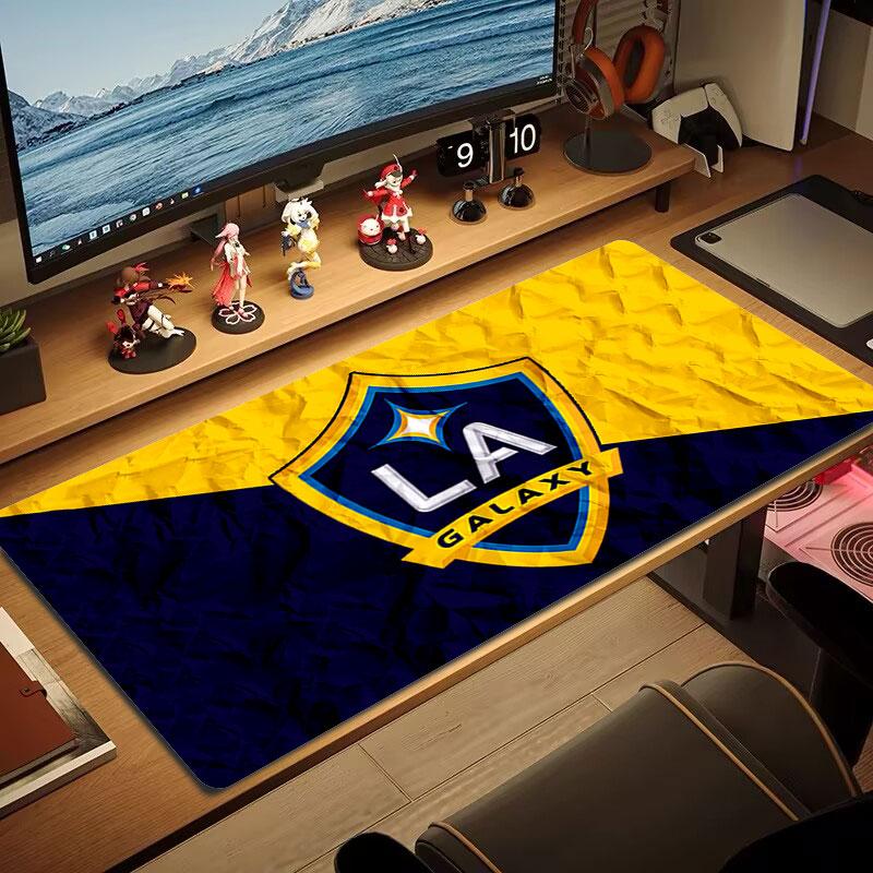 LA Galaxy Mouse Pad, Large Gaming Desk Mat, Non-slip XXL Mousepad for Laptop & Tablet, Mini PC Playmat with Stitched Edges