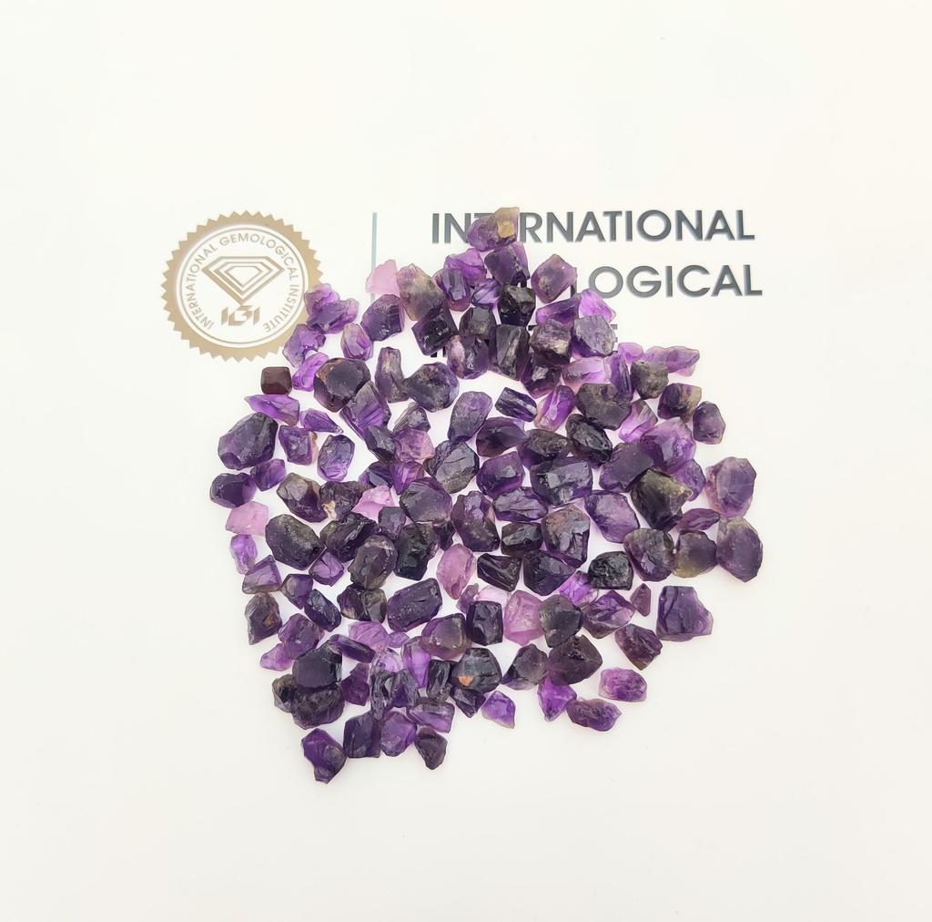 Best Color Natural African Amethyst Gemstone Rough, Unpolished Stone Rough, Gemstone Rough Mix Size Lot.