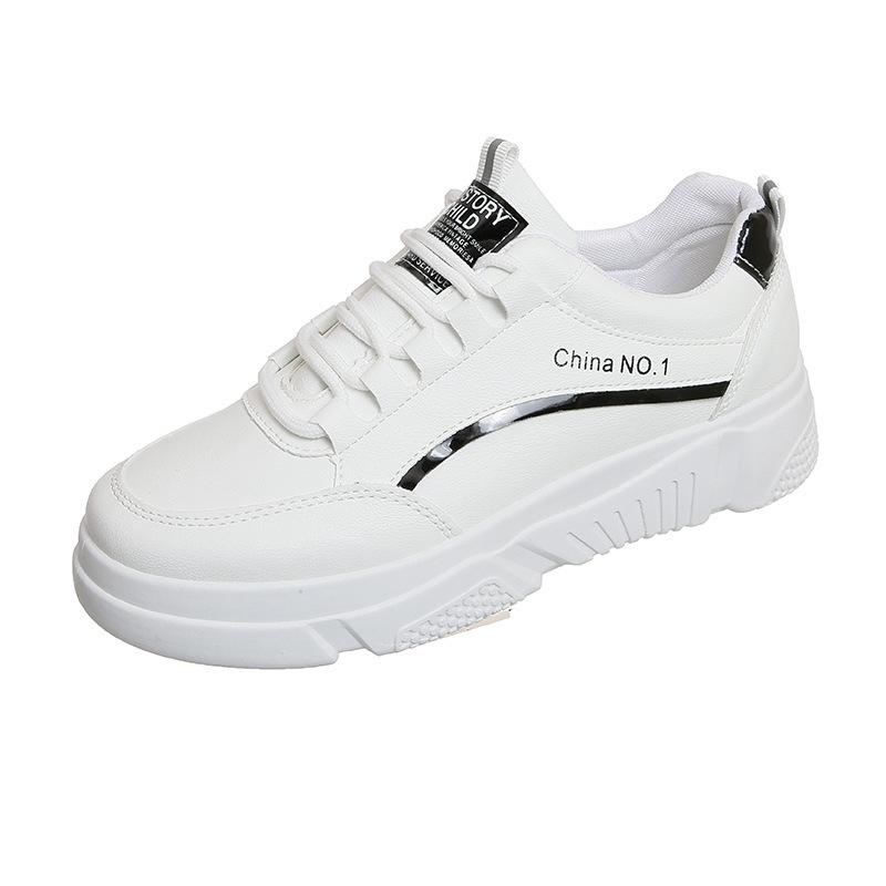 Summer white shoes women s spring spring platform sports and leisure 35 чёрный 3469₽