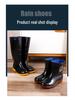 Men's Non-Slip Water-Resistant Work Boots: High-Top, Thick, Durable, Velvet-Lined for Construction and Kitchen Safety