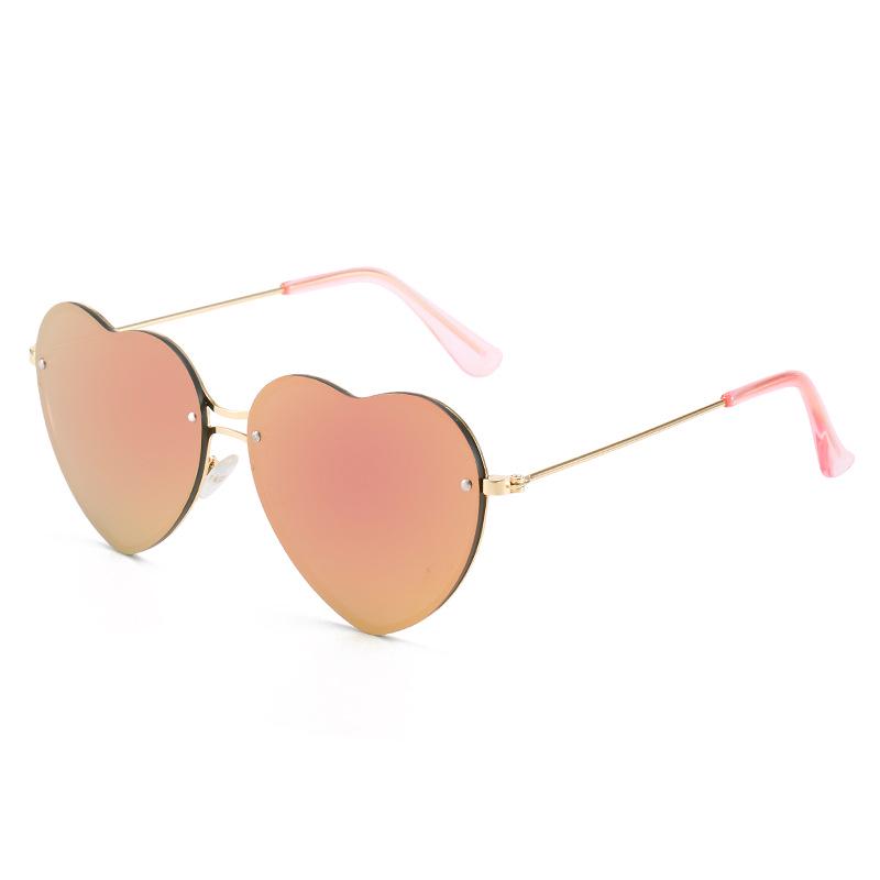 Versatile Frameless Heart-Shaped Sunglasses for Women