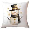 New Christmas Pillowcase High-end Light Luxury Black Gold Color Printing Home Cushion Pillowcase