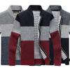 Mens Zip Up Cardigan Sweater Shawl Knitted Jumper Coat Jacket Warm Knitwear Tops