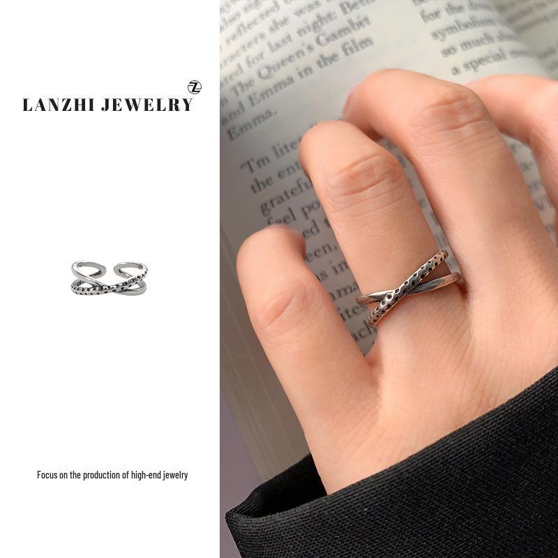 Lan Zhi 925 Sterling Silver Non-Fading Pinky Ring - Simple and Trendy Jewelry for Unique Style
