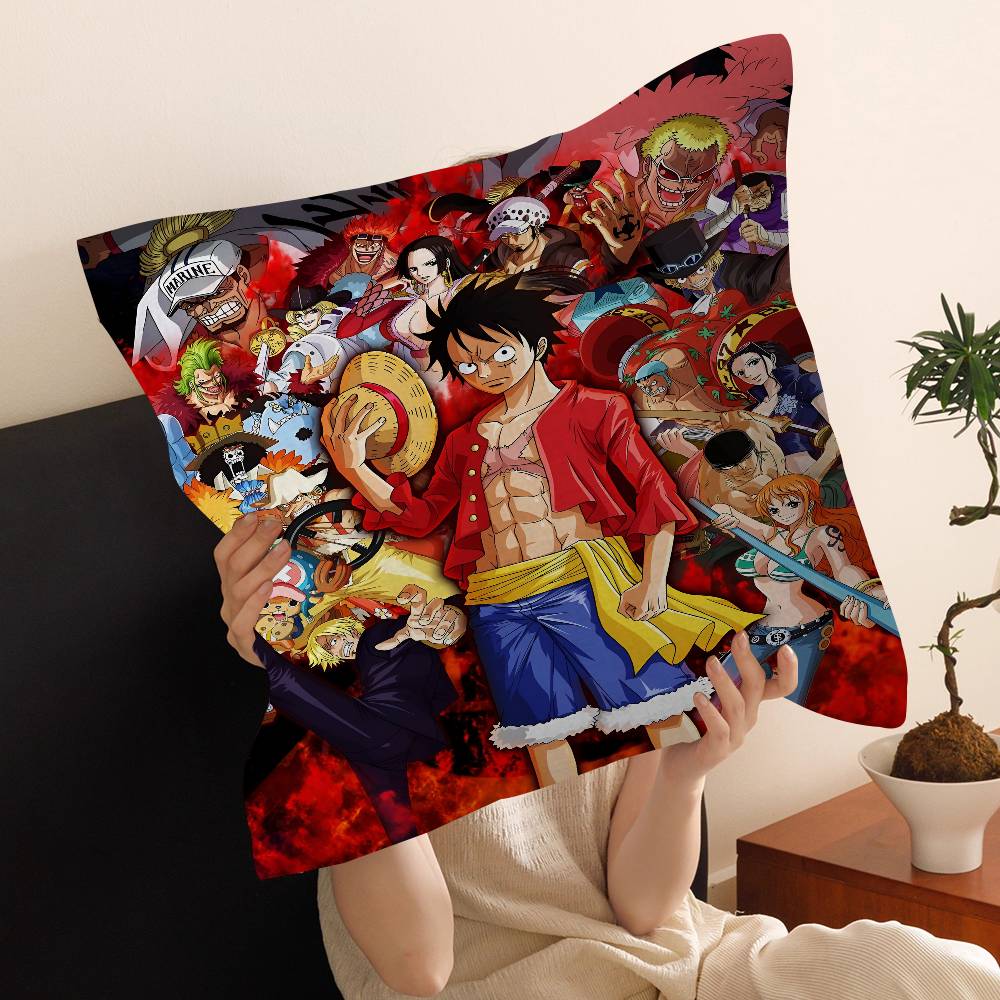 Povlak na polštář One Piece Monkey D Luffy Exkluzivní limitovaná edice pro fanoušky anime Dekorace s tématem pokladu pro ložnici kolejní pokoj