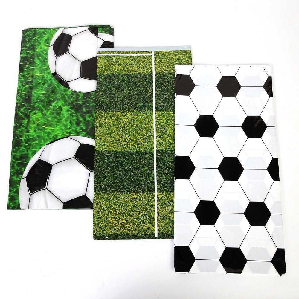 Disposable Football Theme Tablecloth Soccer Grass Design Soccer Banner Birthday Party