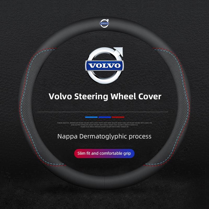 Coprivolante in Pelle per Auto Traspirante Antiscivolo Protezione Cappuccio Per Volvo Xc60 Xc90 V40 V60 S60 V50 V90 S80 C40 XC40 Rdesign