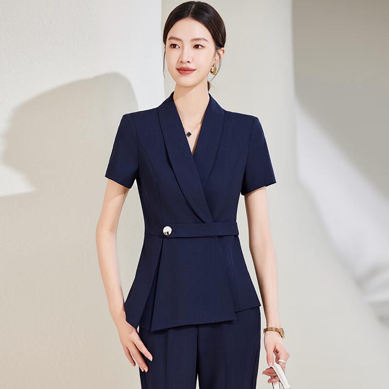 

Treamon Women s Short-Sleeved Business Suit Set L