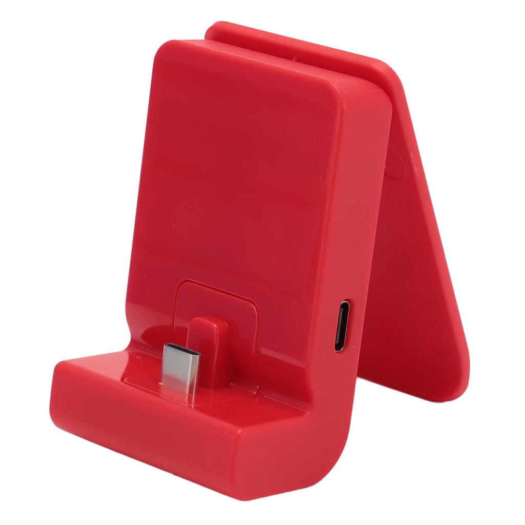 Portable Charging Dock for Switch Foldable Multi Angle Holder Game Console Play Stand Charging Station Red