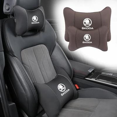 1 szt. Zagłówek Fotelika Samochodowego Poduszka Pod Szyję Do Nowej Skody Octavia Kodiaq Fabia Superb Karoq Yeti Rapid Mk3 Vrs Kamiq Derivati