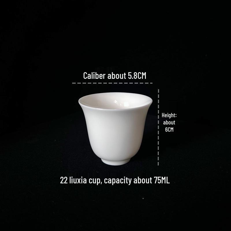 Dehua White Porcelain Lard Jade Gongfu Tea Cup Set with Custom Logo - Ideal Gift or Souvenir