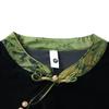 Mother's Wear: New Spring & Autumn 2026 Chinese Style Gold Silk Velvet Qipao Dress for Middle-Aged & Elderly Women