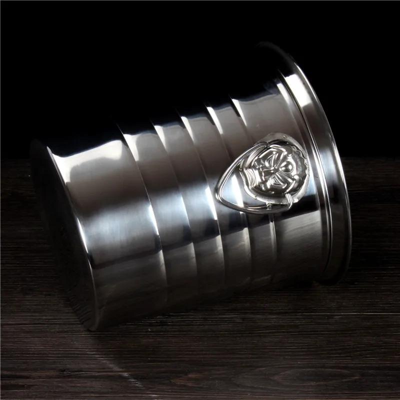 3L 5L 7L Edelstahl Bar Eiskübel Zwei Griffe Champagnerkübel Weinkübel Spieß Weinfassbehälter Ktv Club Supplies