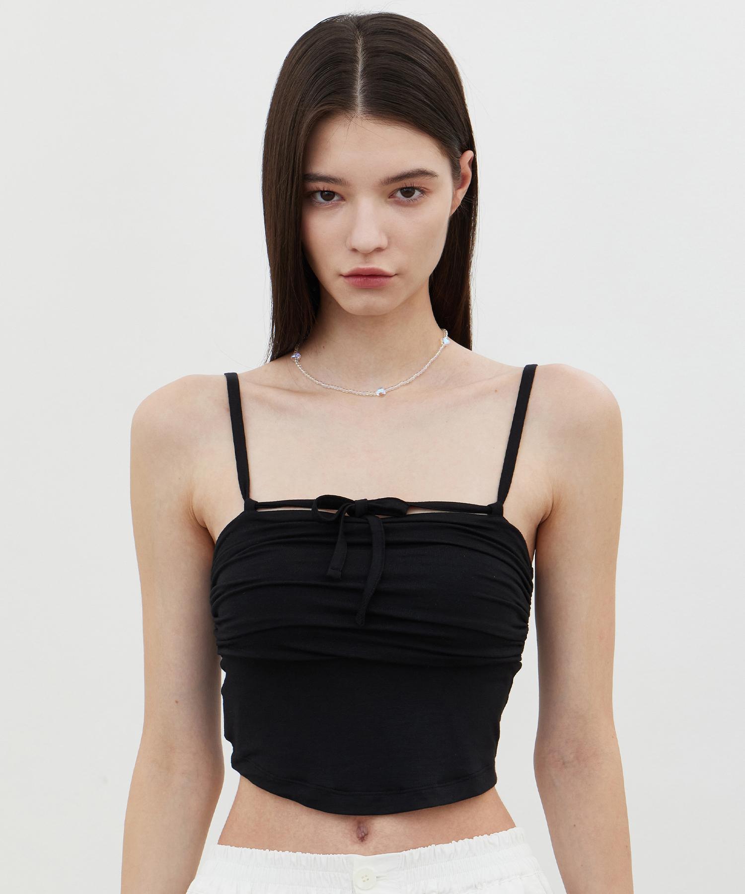Itove Seoul Ribbon Shirred Bustier Top Bk Free