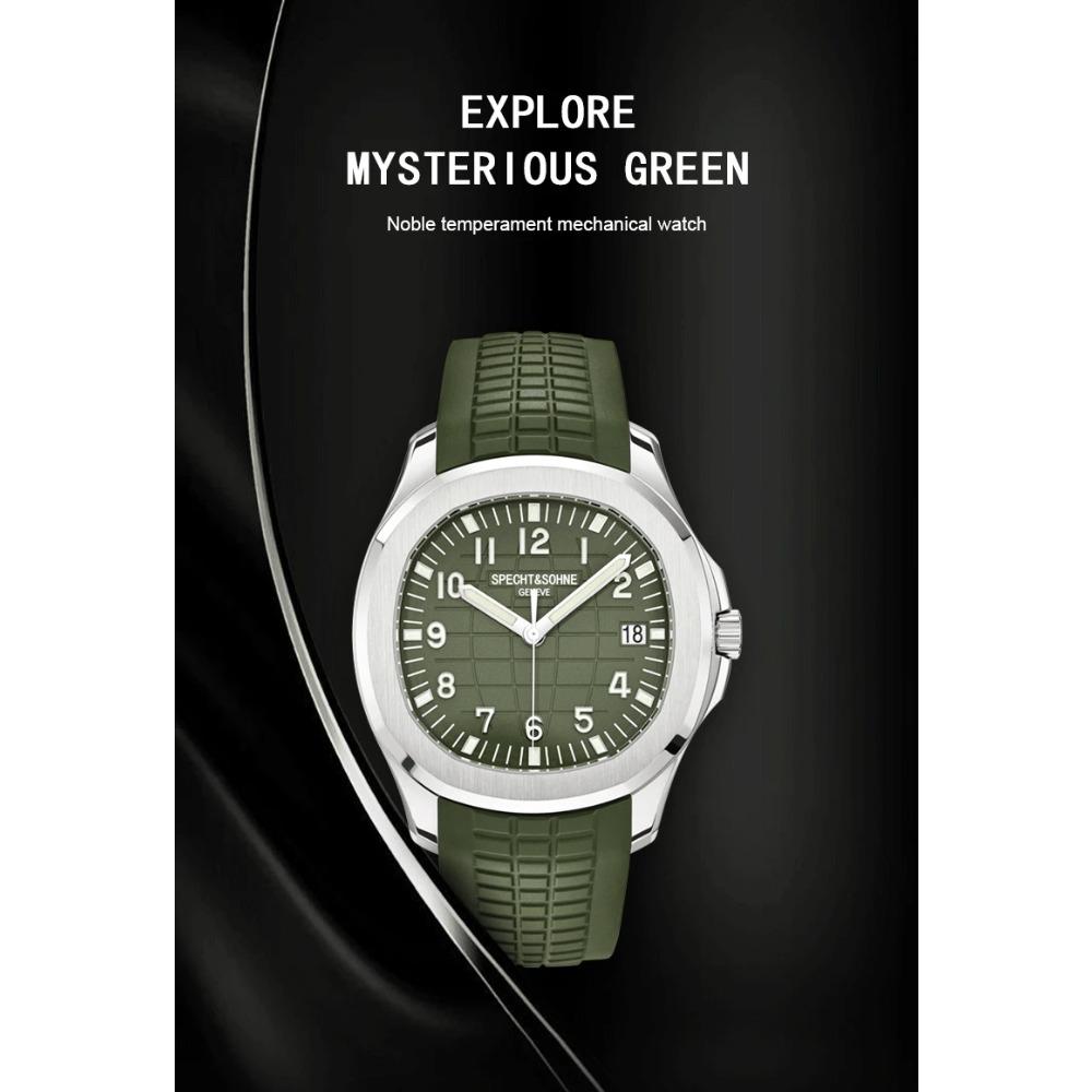 2025 Neue Specht&Sohne 40MM Automatische Mechanische Uhr für Herren Miyota 8215 Uhrwerk Saphirglas 5167 Sportarmbanduhr Dornschließe Faltschließe
