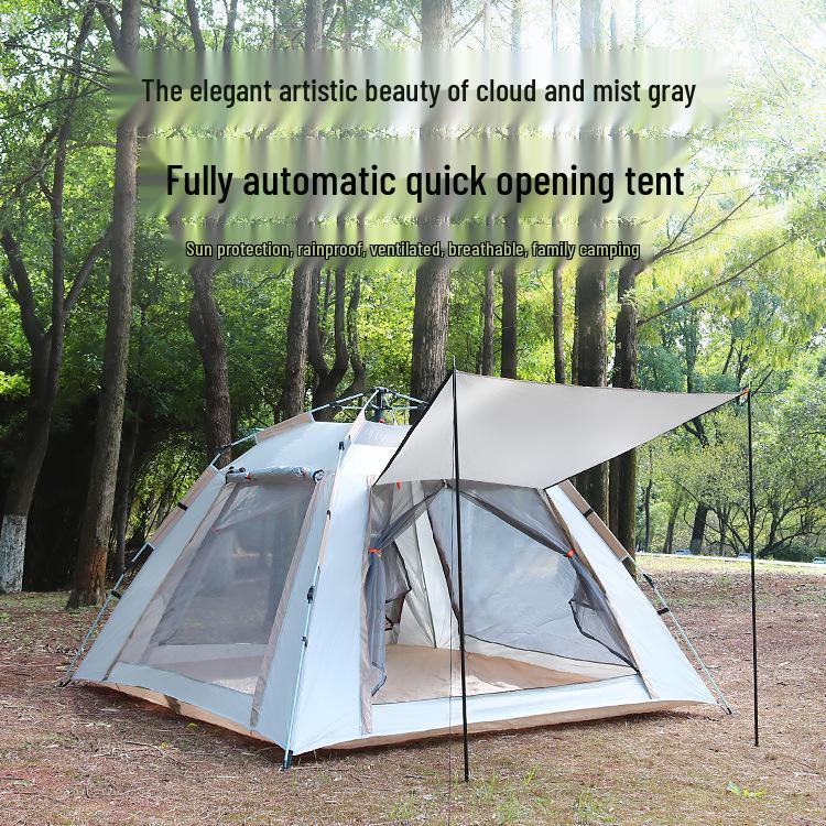 Ultra-Lightweight Automatic Camping Tent with Sun, Rain, and Mosquito Protection