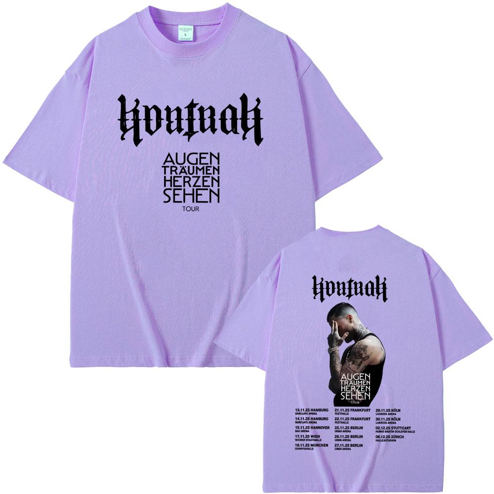 Rapper Kontra K Augen Traumen Herzen Sehen Tour Tshirts Men Women Hip Hop Fashion Pop Music T Shirts Male Oversized Streetwear